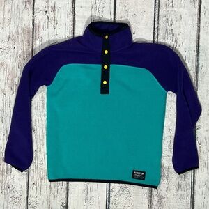 Burton Fleece Snap T Pullover Boys Kids Youth Coat Jacket